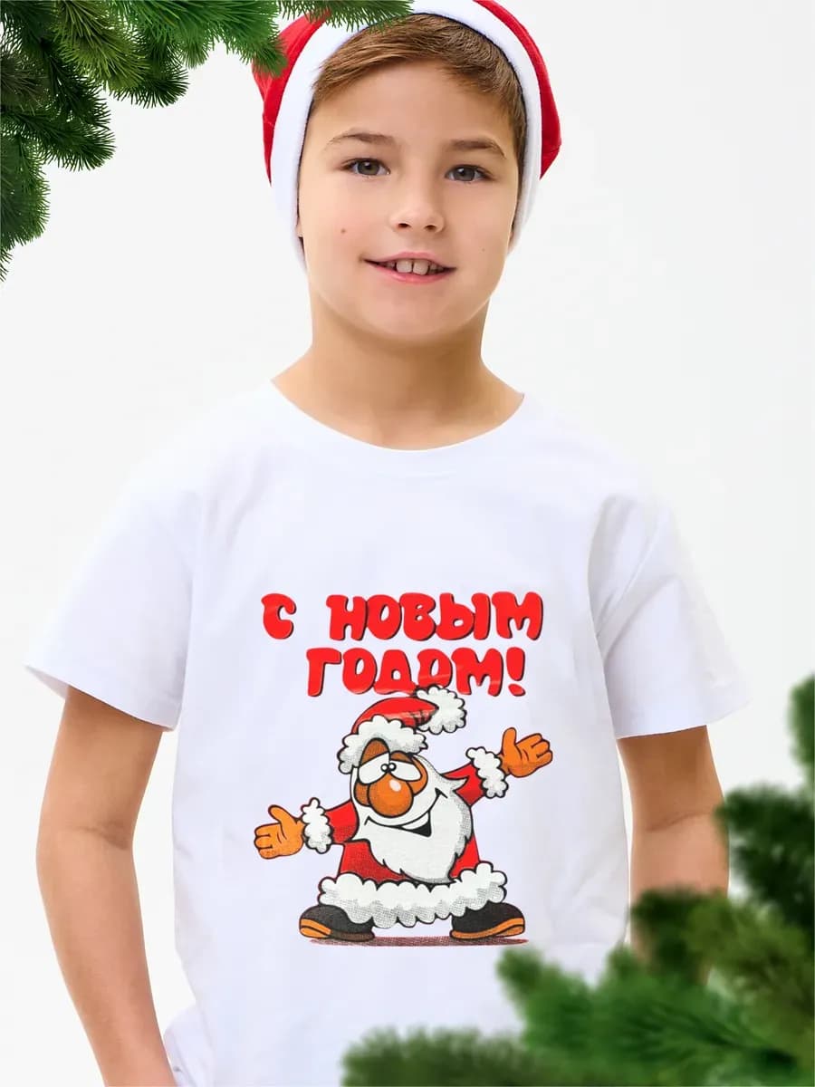 Футболка новогодняя детская