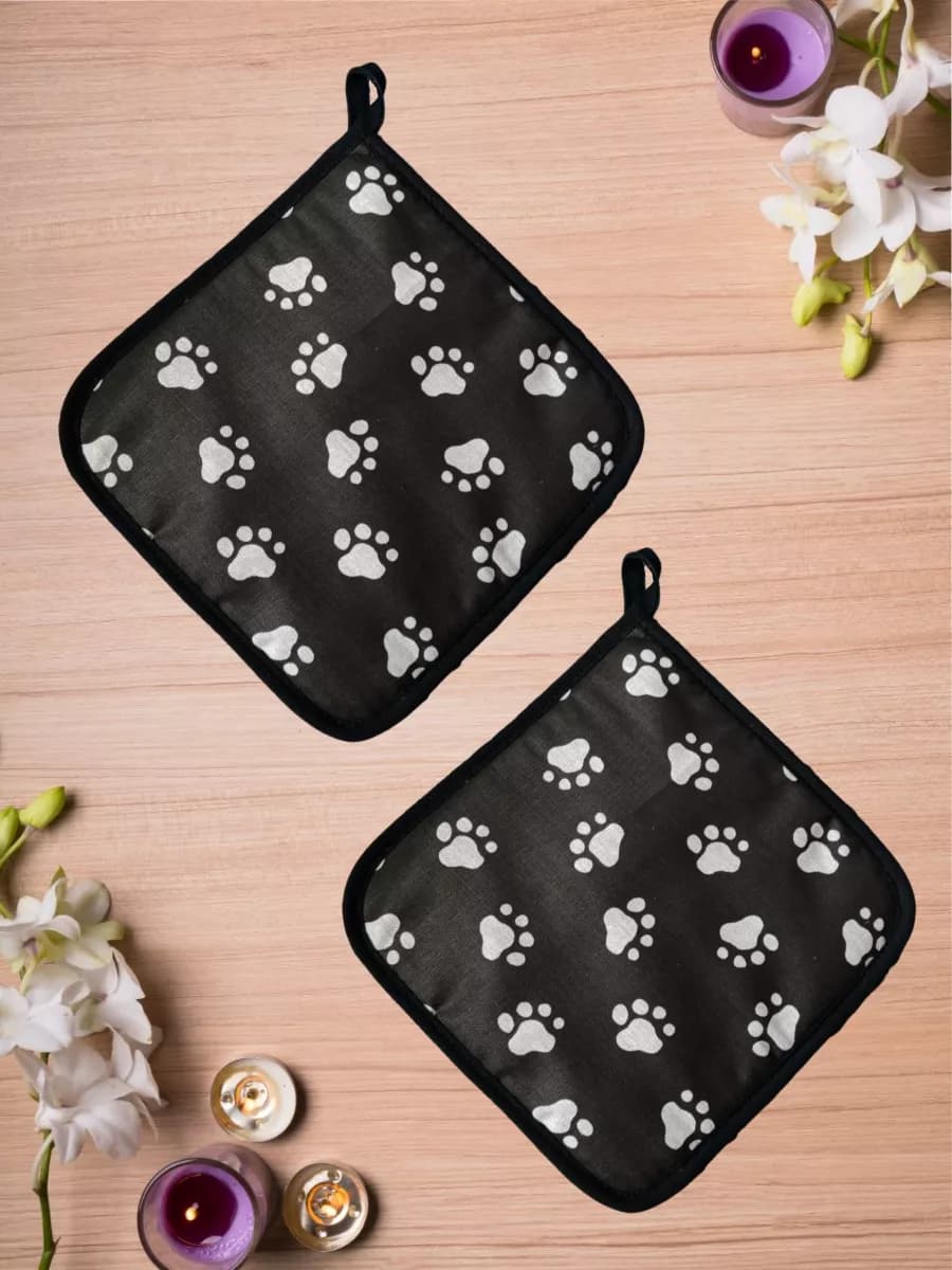 Прихватки набор для горячего Лапки