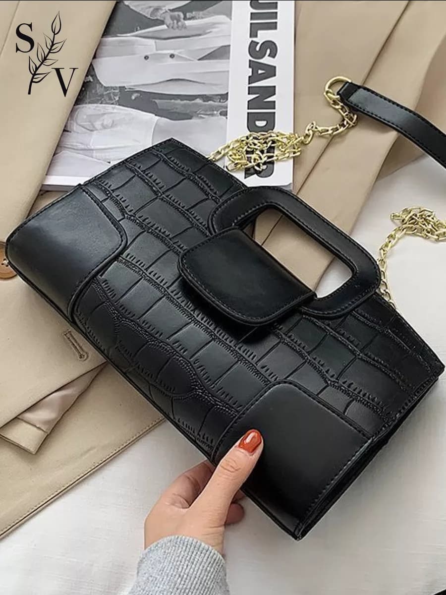 Сумка-багет через плечо маленькая кроссбоди