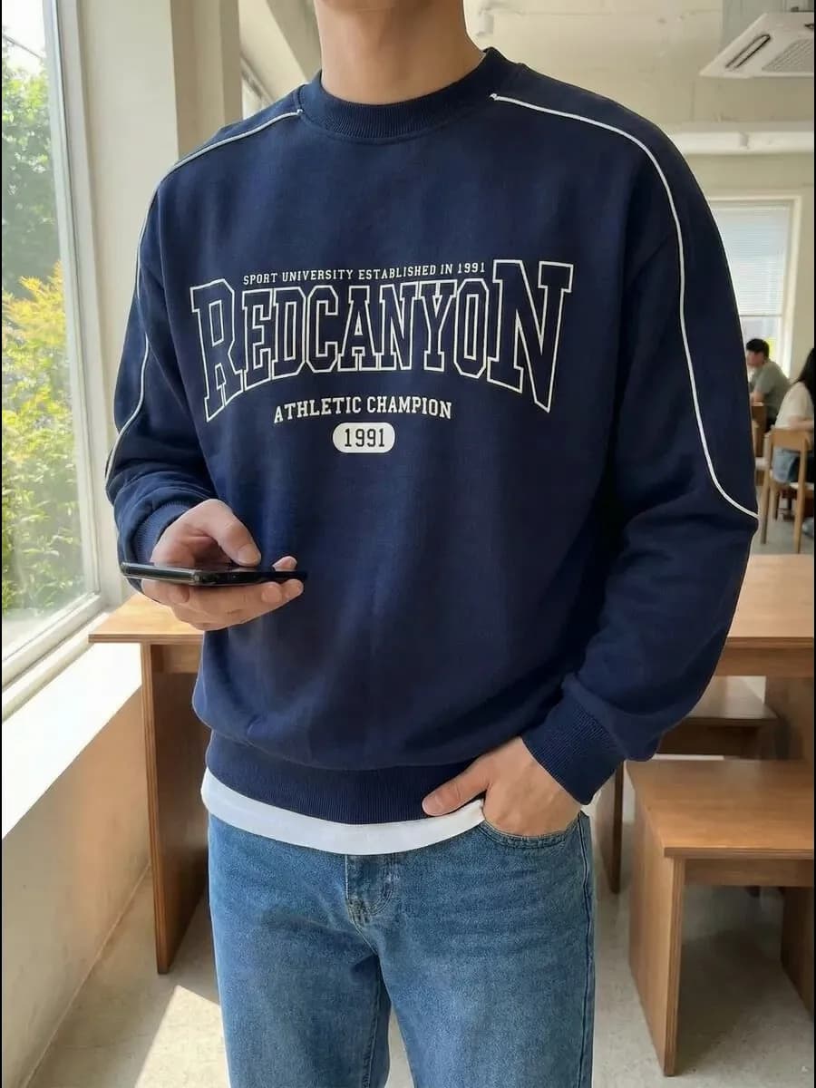 Свитшот оверсайз с вышивкой