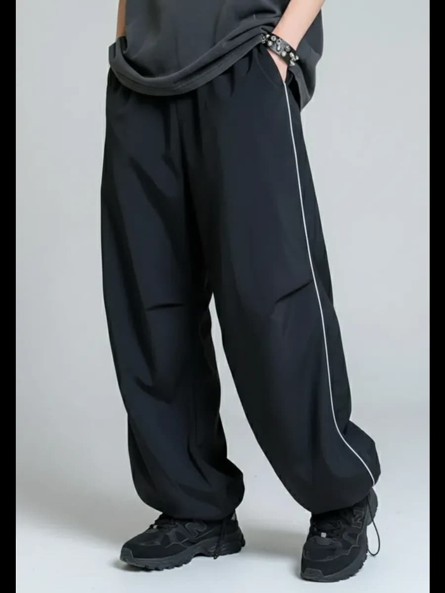 Штаны карго y2k широкие парашюты оверсайз у2к