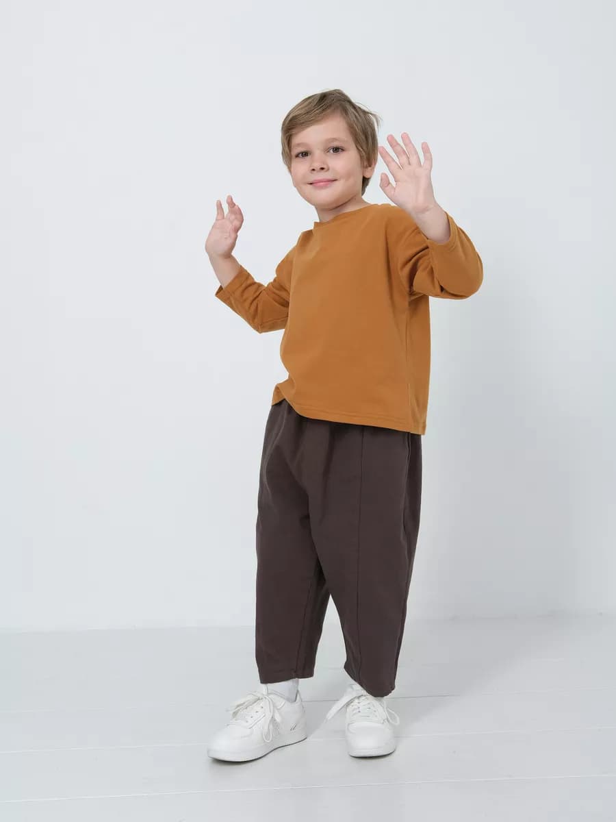 Брюки широкие на резинке