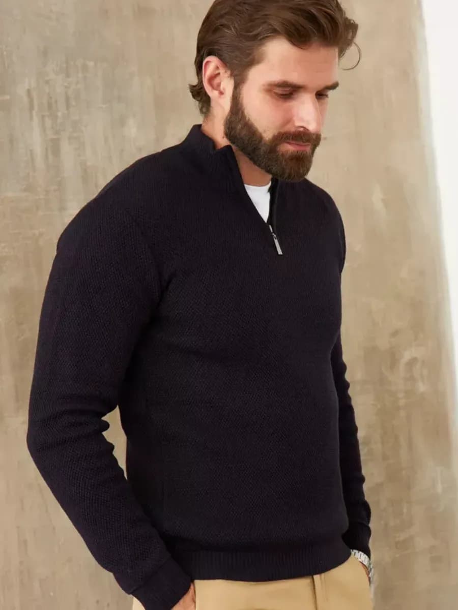 Джемпер мужской на молнии