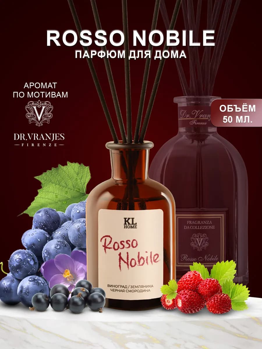 Диффузор для дома с палочками Rosso