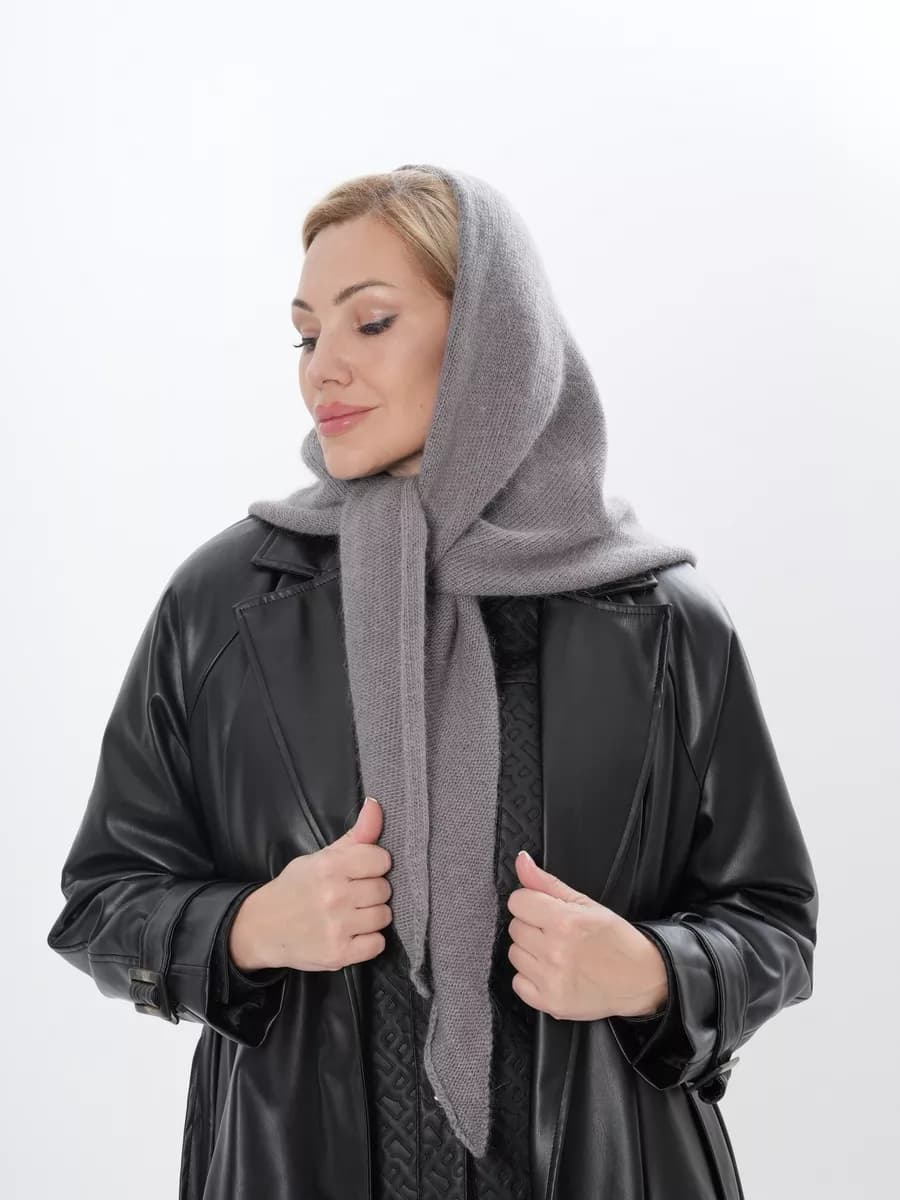 Косынка платок на шею демисезонный теплый шарф