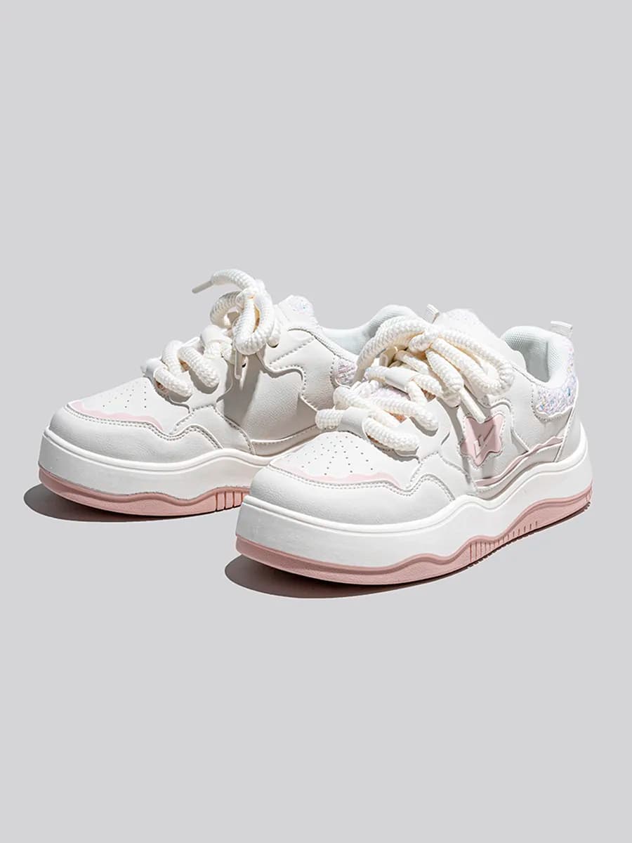 Кроссовки классические на толстой подошве весенние