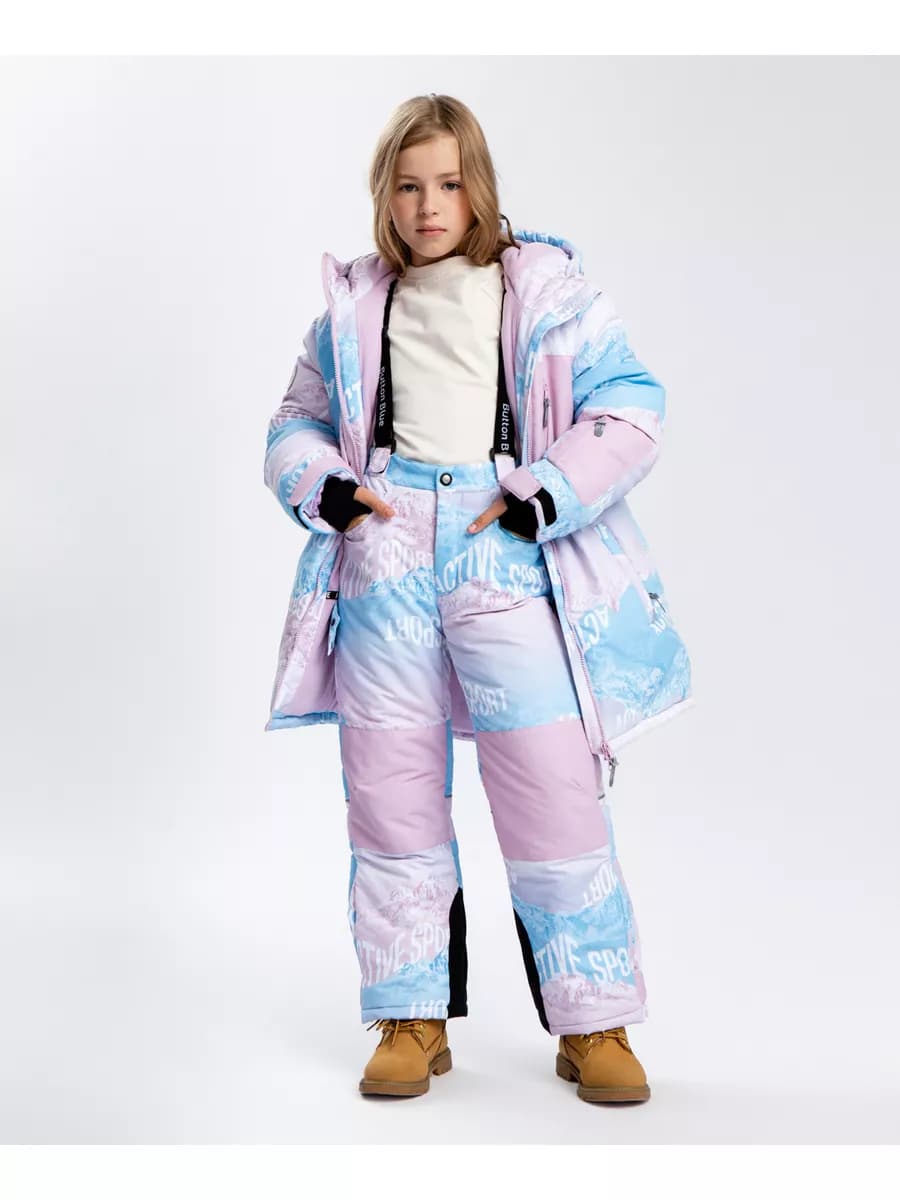 Полукомбинезон зимний детский Штаны на лямках непромокаемые