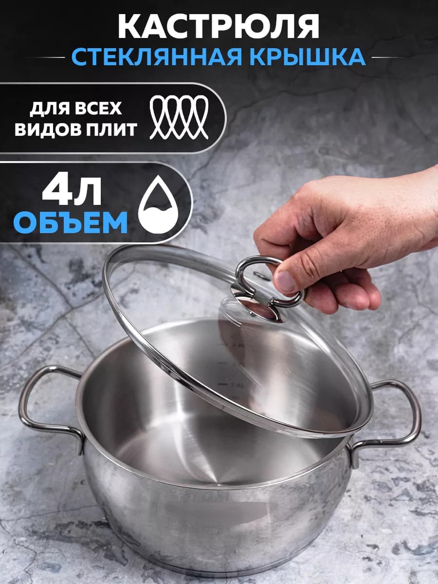 Кастрюля с крышкой на 4 л. ТАM-22