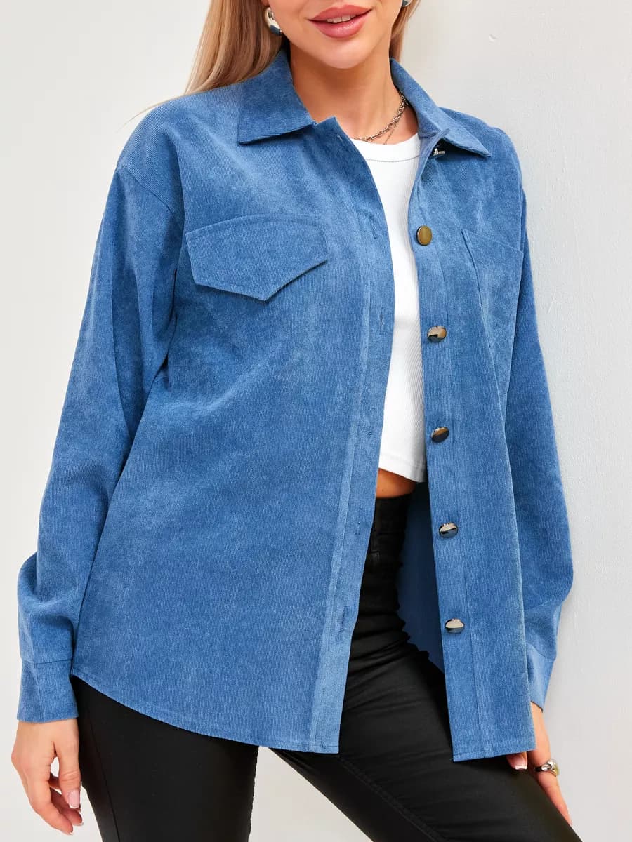 рубашка легкий оверсайз вельветовая