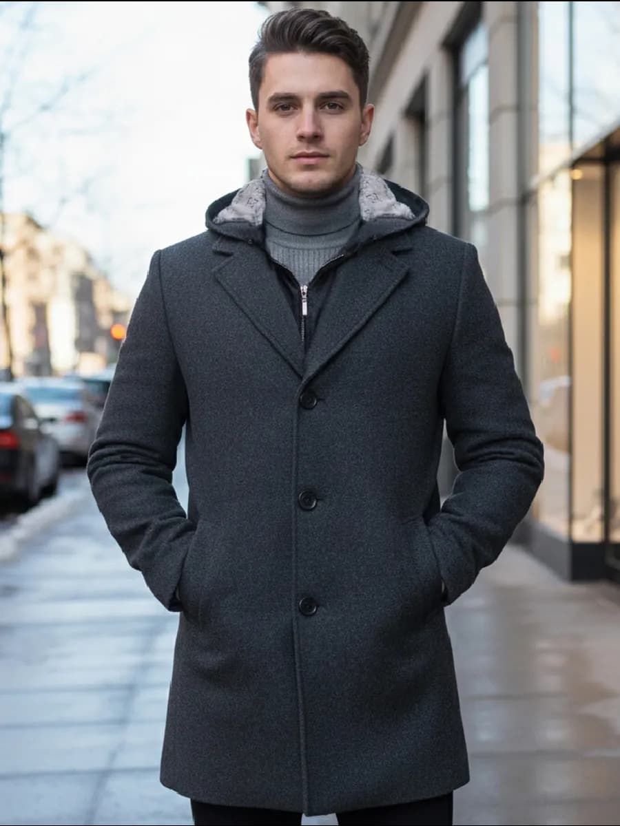 Пальто с капюшоном