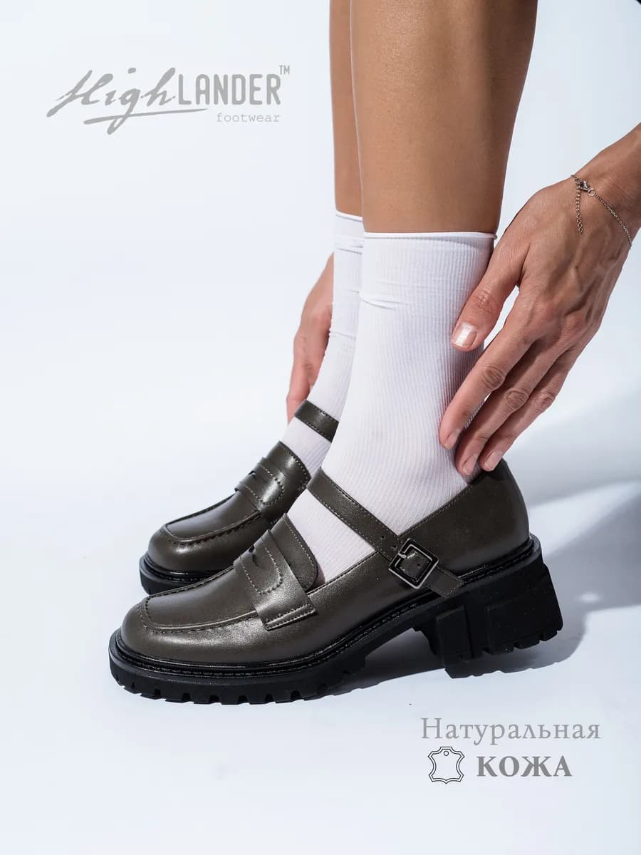 Лоферы мери джейн натуральная кожа