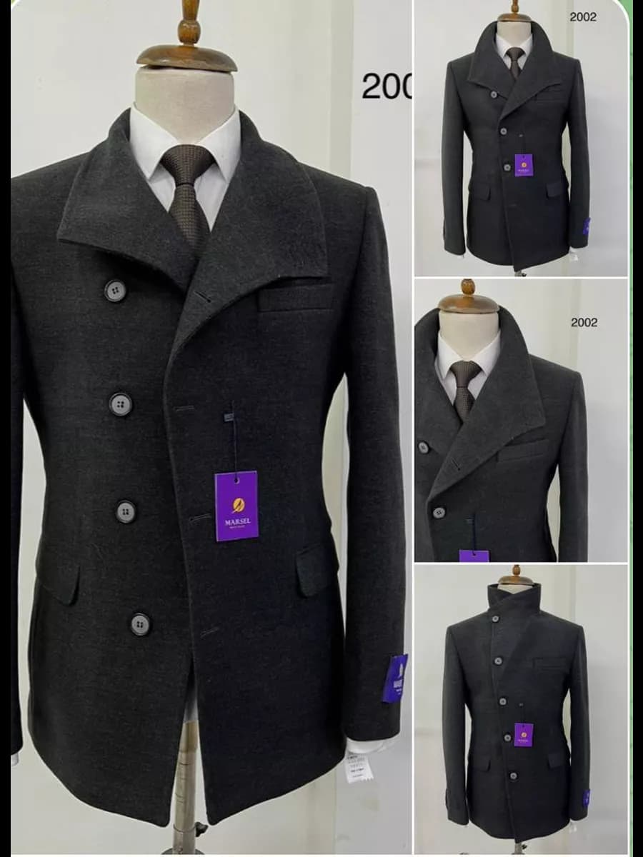 Пальто-полупальто мужское демисезонное - фото 1