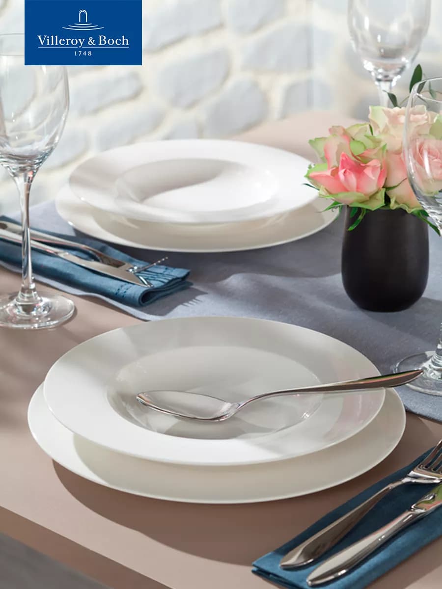 Набор из 18-ти тарелок на 6 персон, Basic White Starter Set