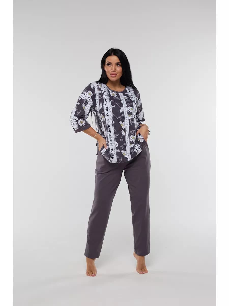 Костюм повседневный домашний с брюками