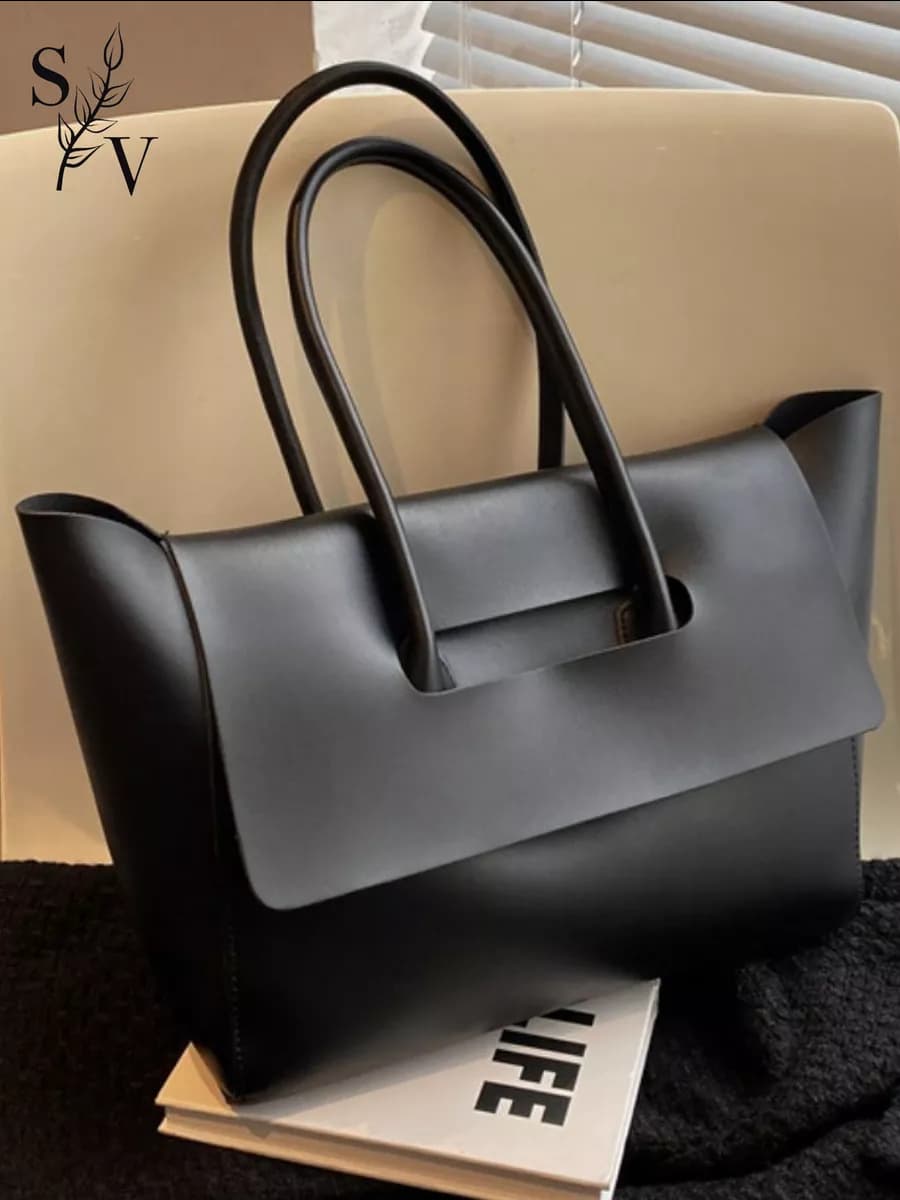 Сумка большая через плечо шоппер