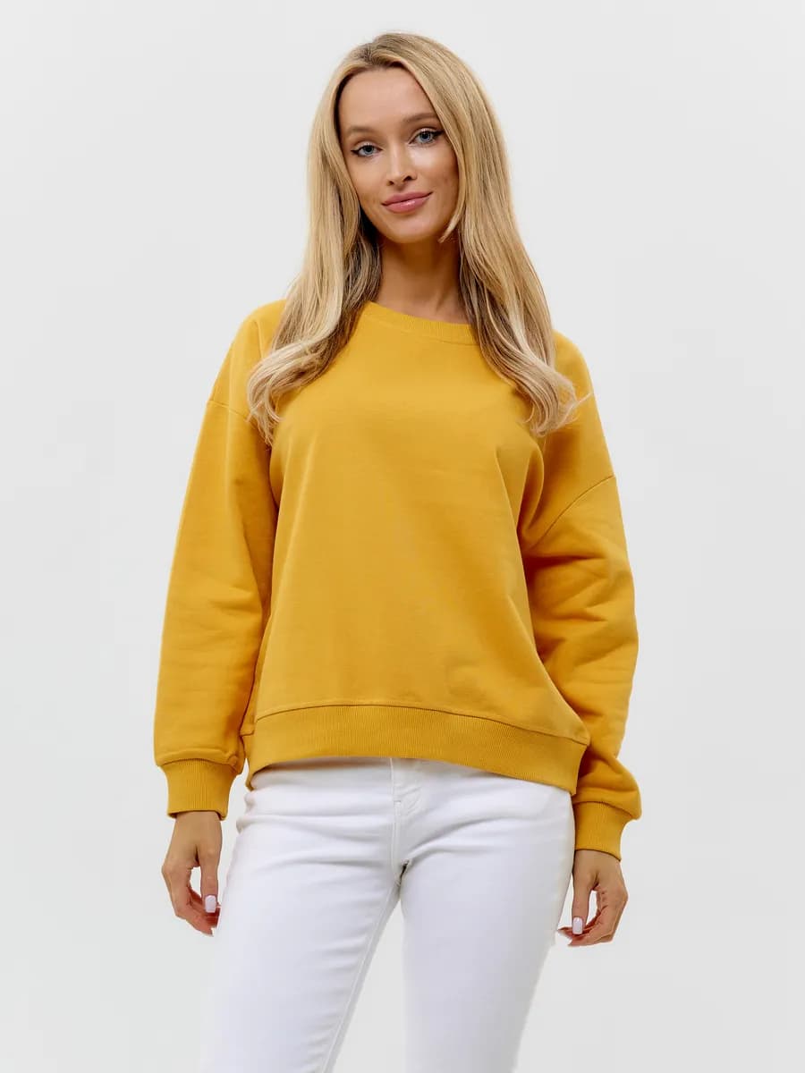 Свитшот оверсайз толстовка без начеса