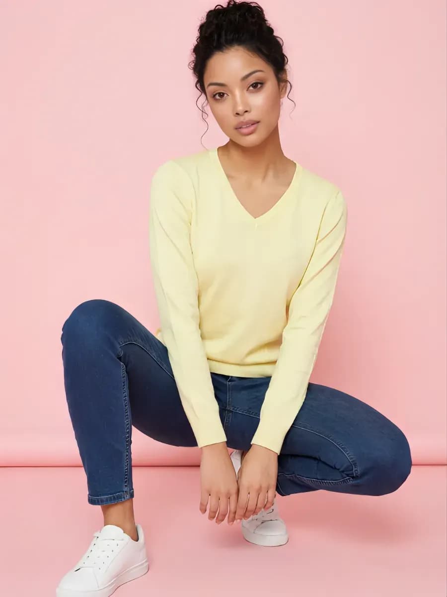 Пуловер с длинным рукавом - фото 1