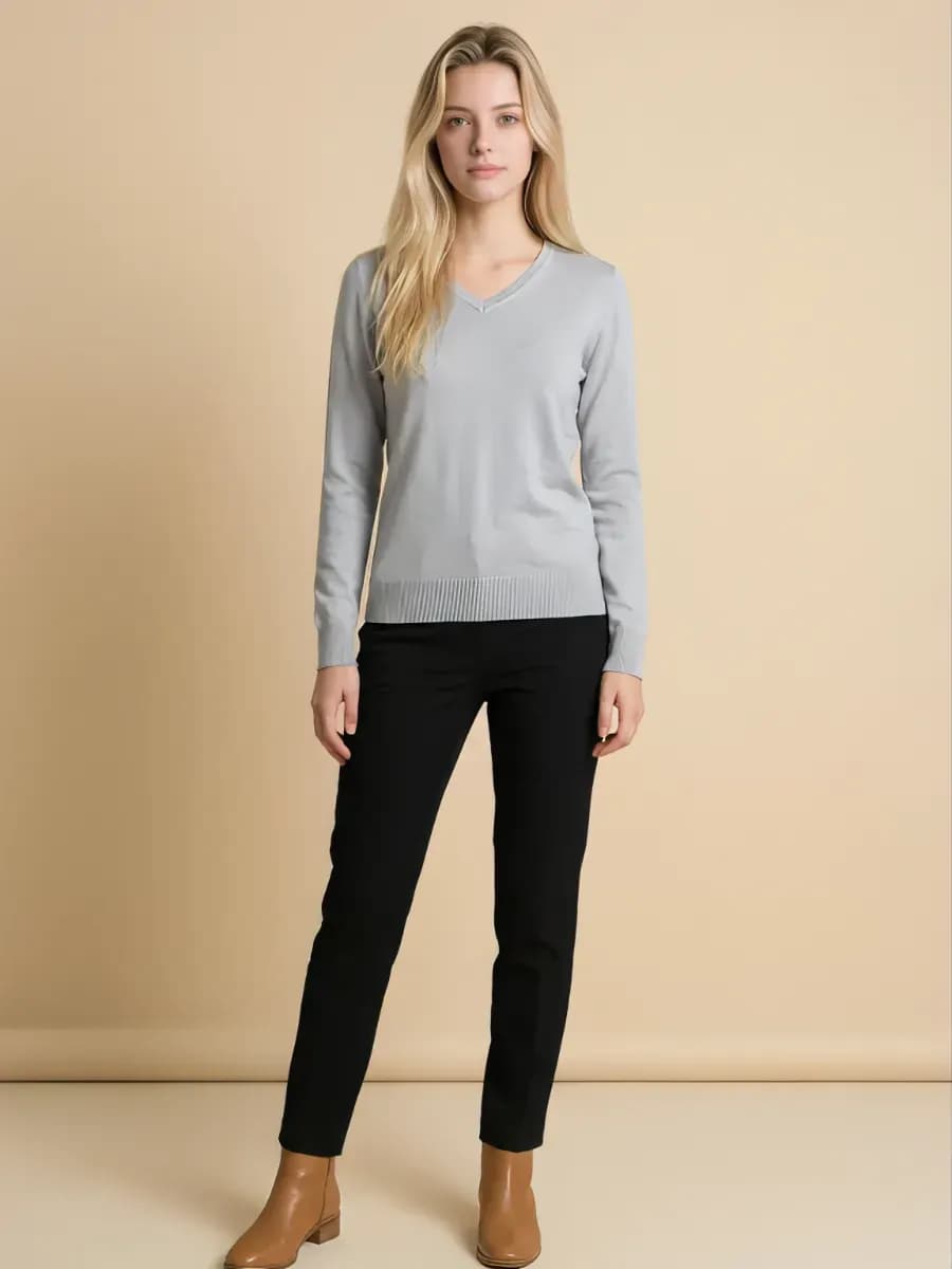 Пуловер с длинным рукавом