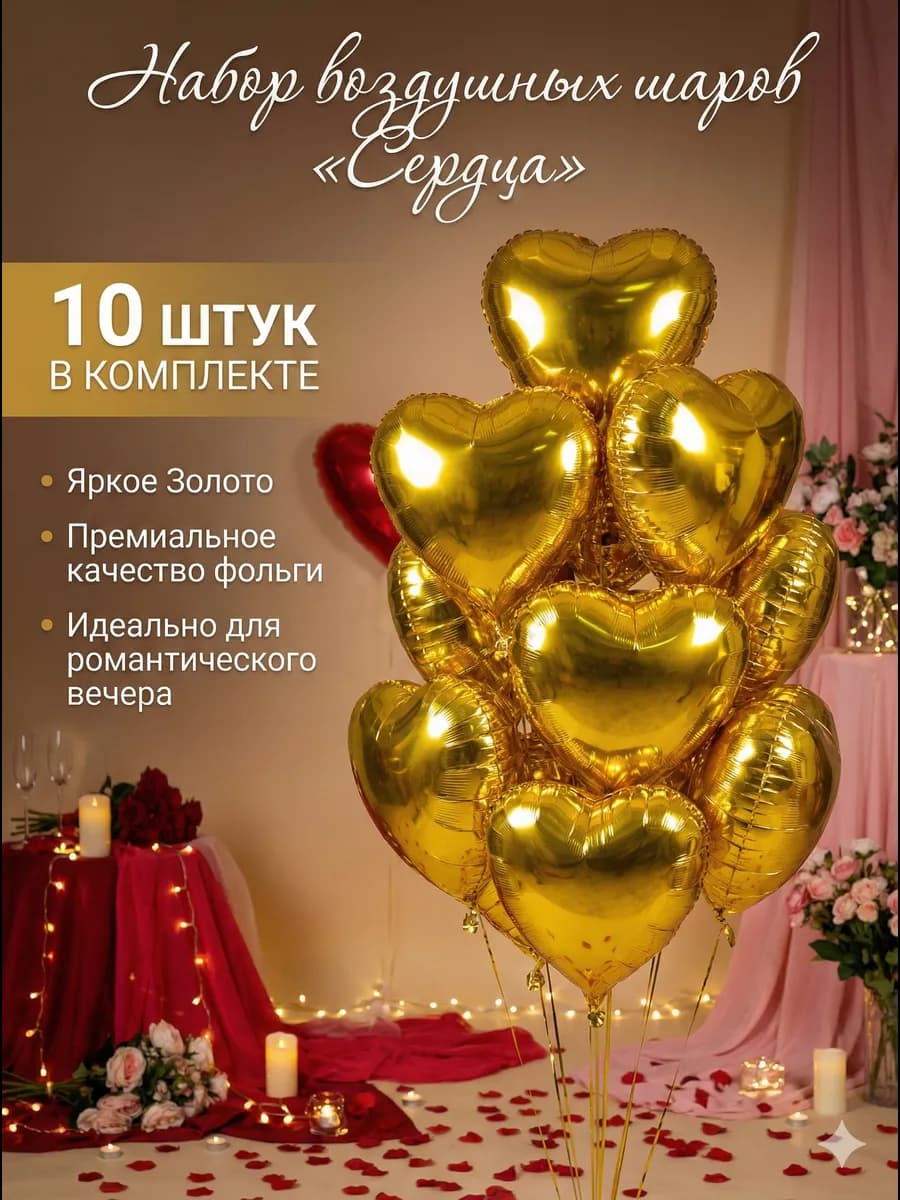 Набор шаров Сердца