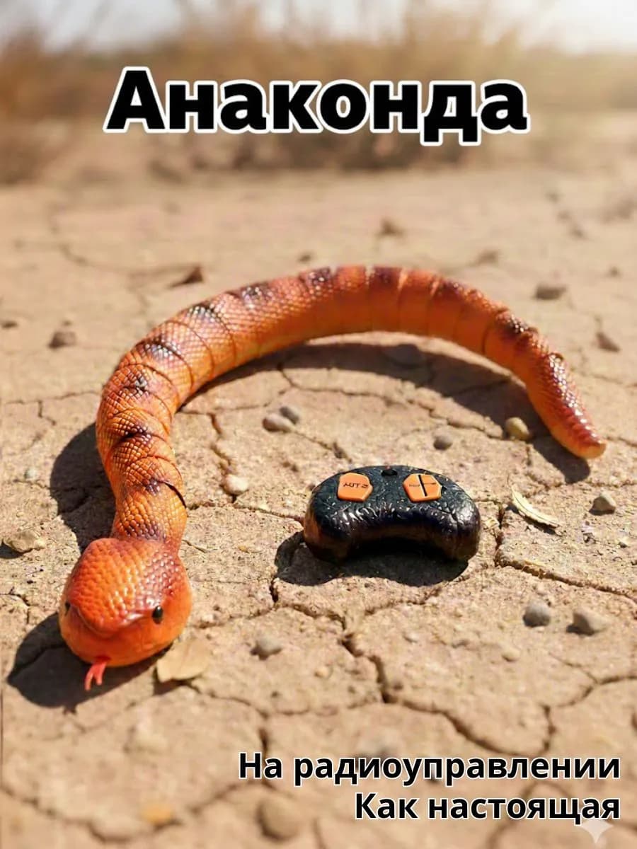 Змея Анаконда игрушка на радиоуправлении