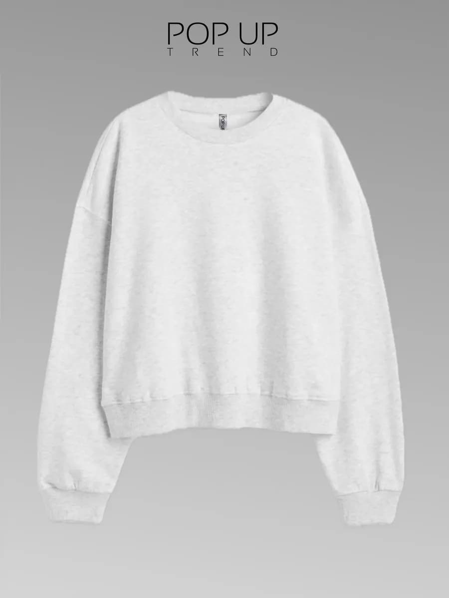 Свитшот оверсайз укороченный