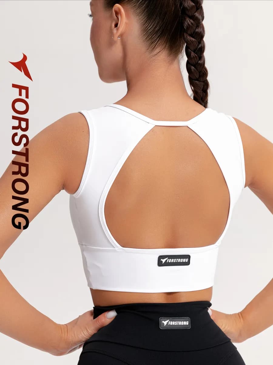 Топ спортивный для фитнеса с открытой спиной