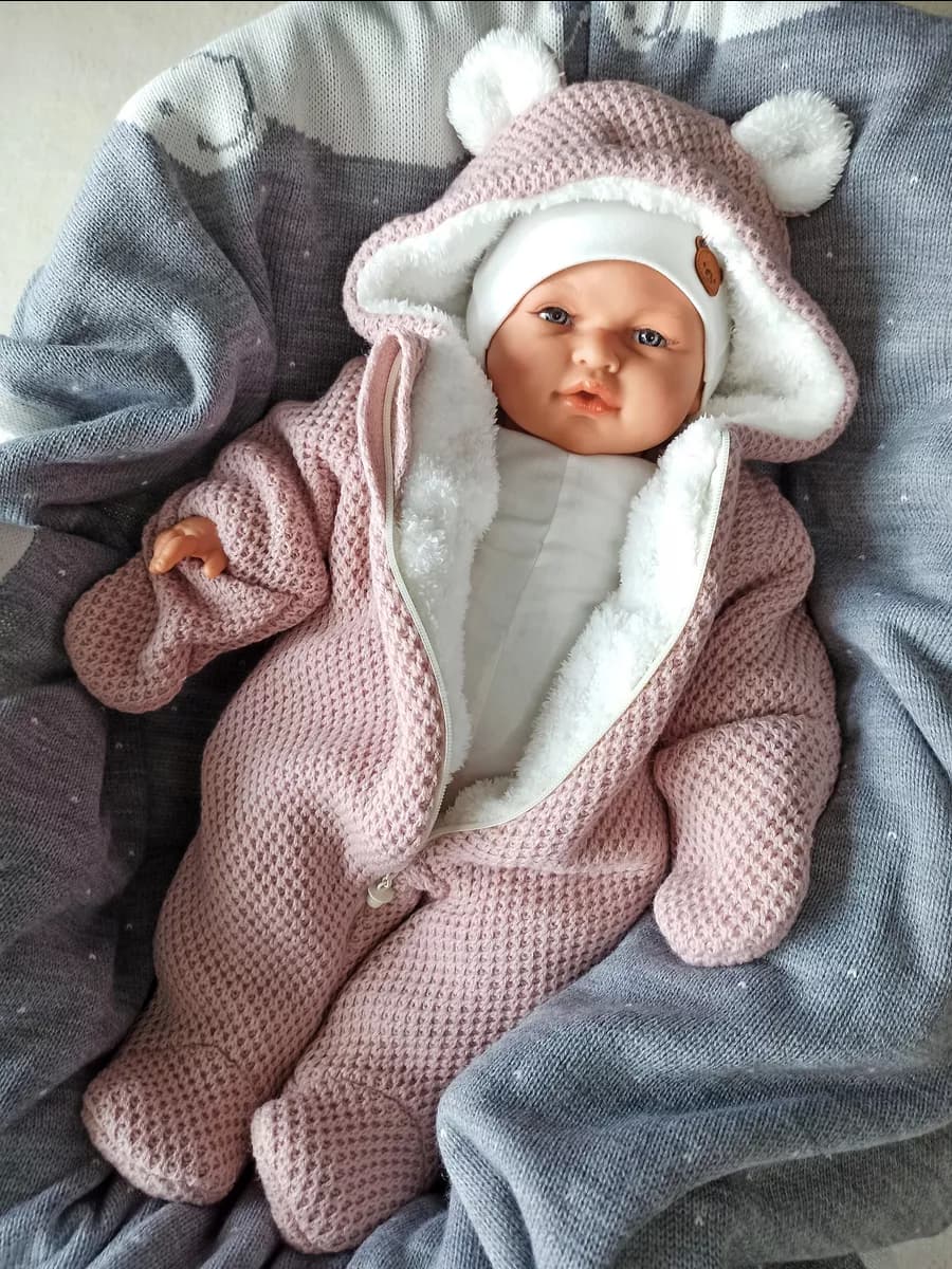 Комбинезон вязаный Мишка для малышей осень весна