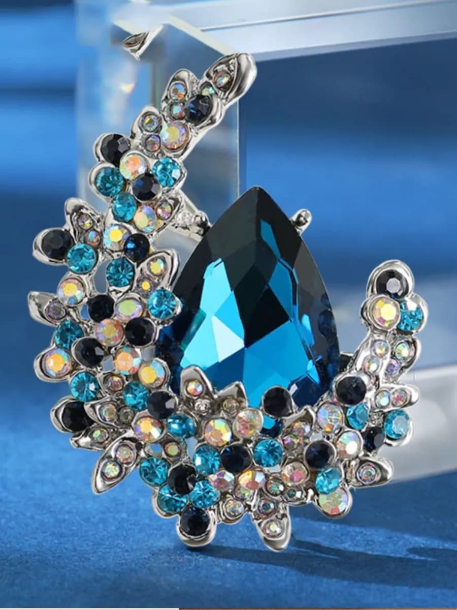 Подарок женщине брошь бижутерия - фото 1