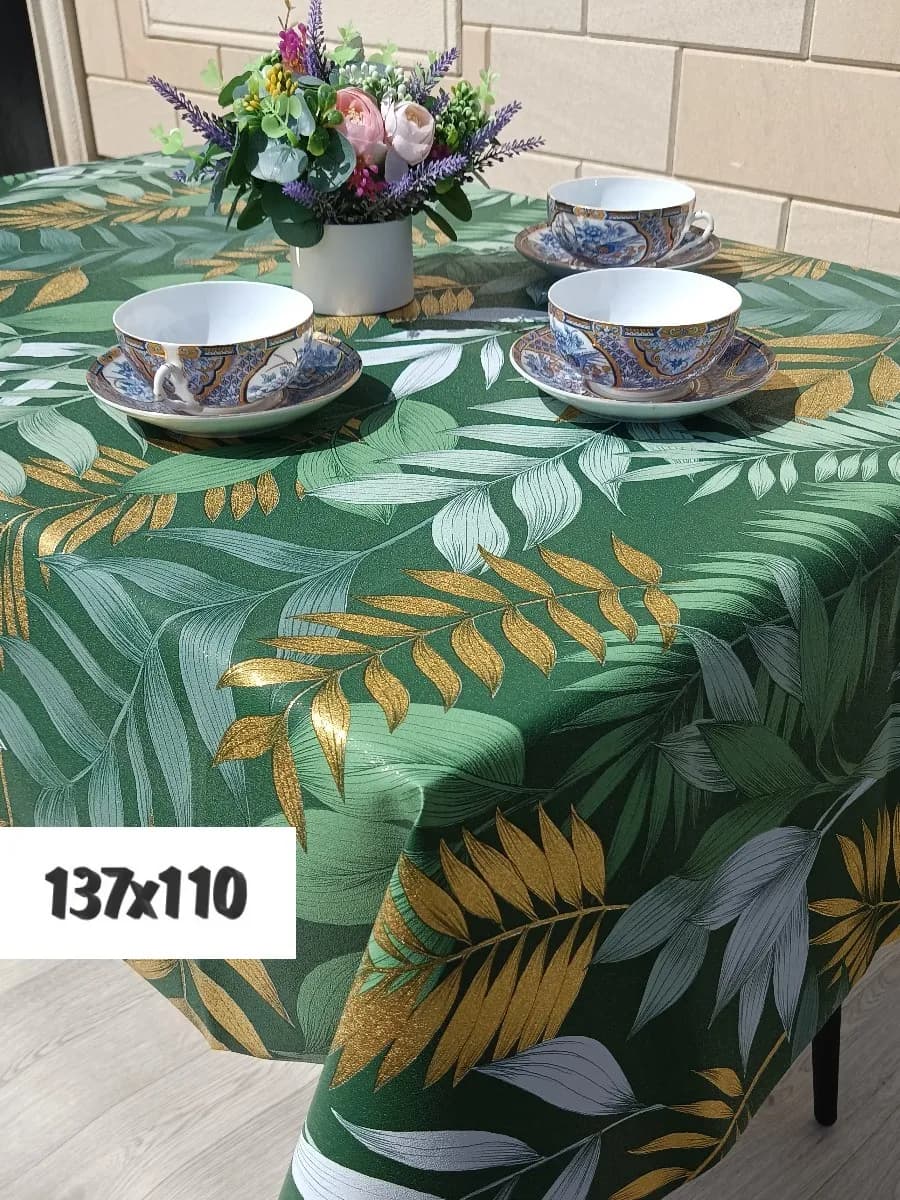 скатерть клеенка на стол 140*110 - фото 1