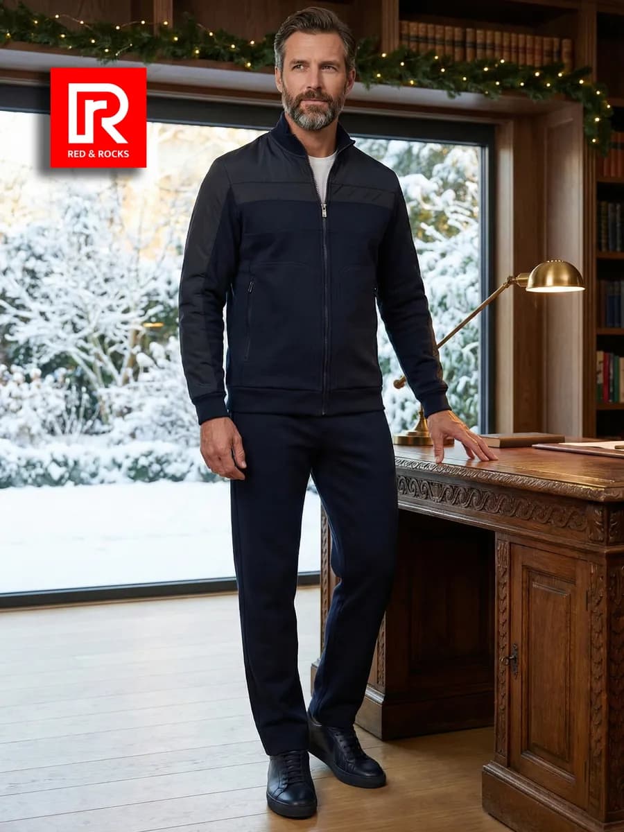 Спортивный костюм мужской утепленный зимний с начесом