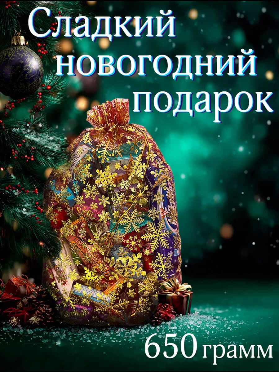 Новогодний сладкий подарок "Загадай желание " 650 грамм
