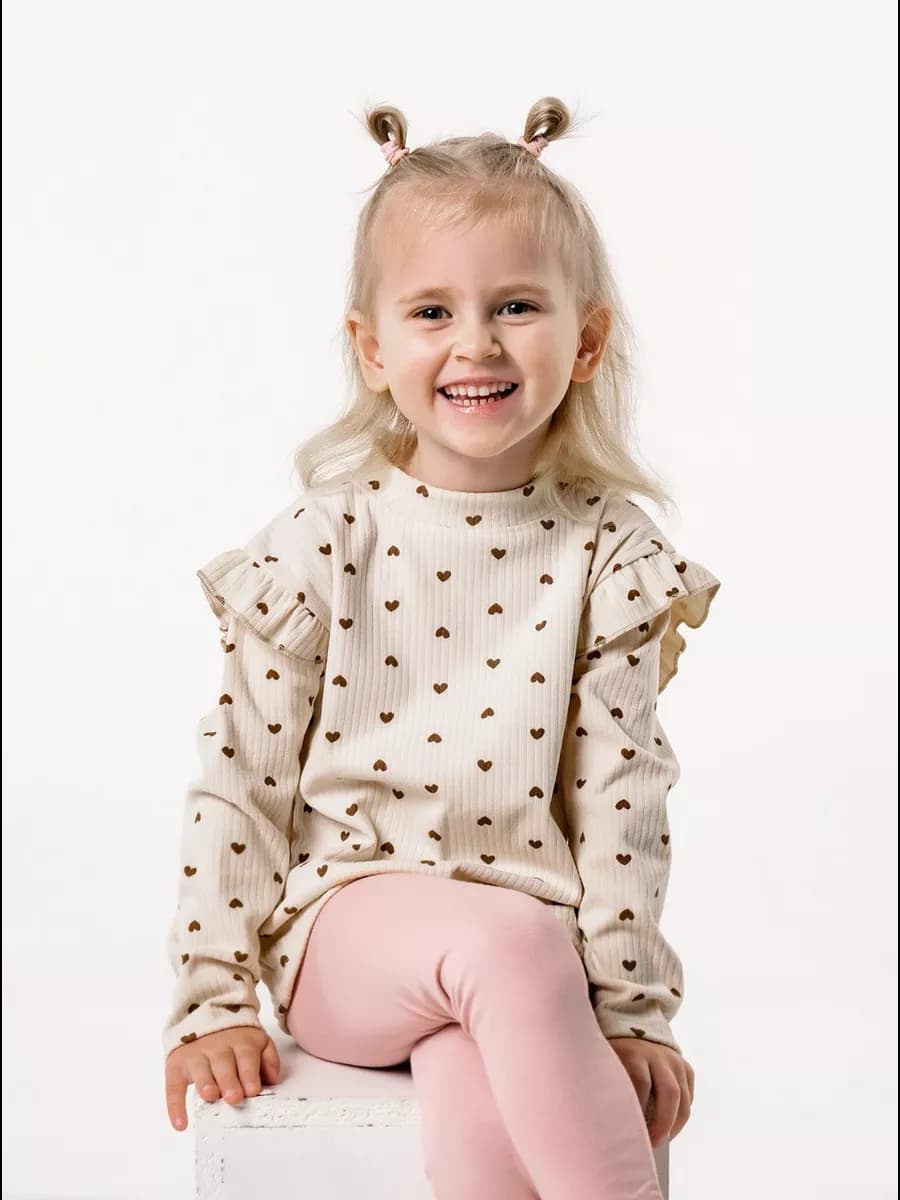 Лонгслив водолазка с крылышками детский