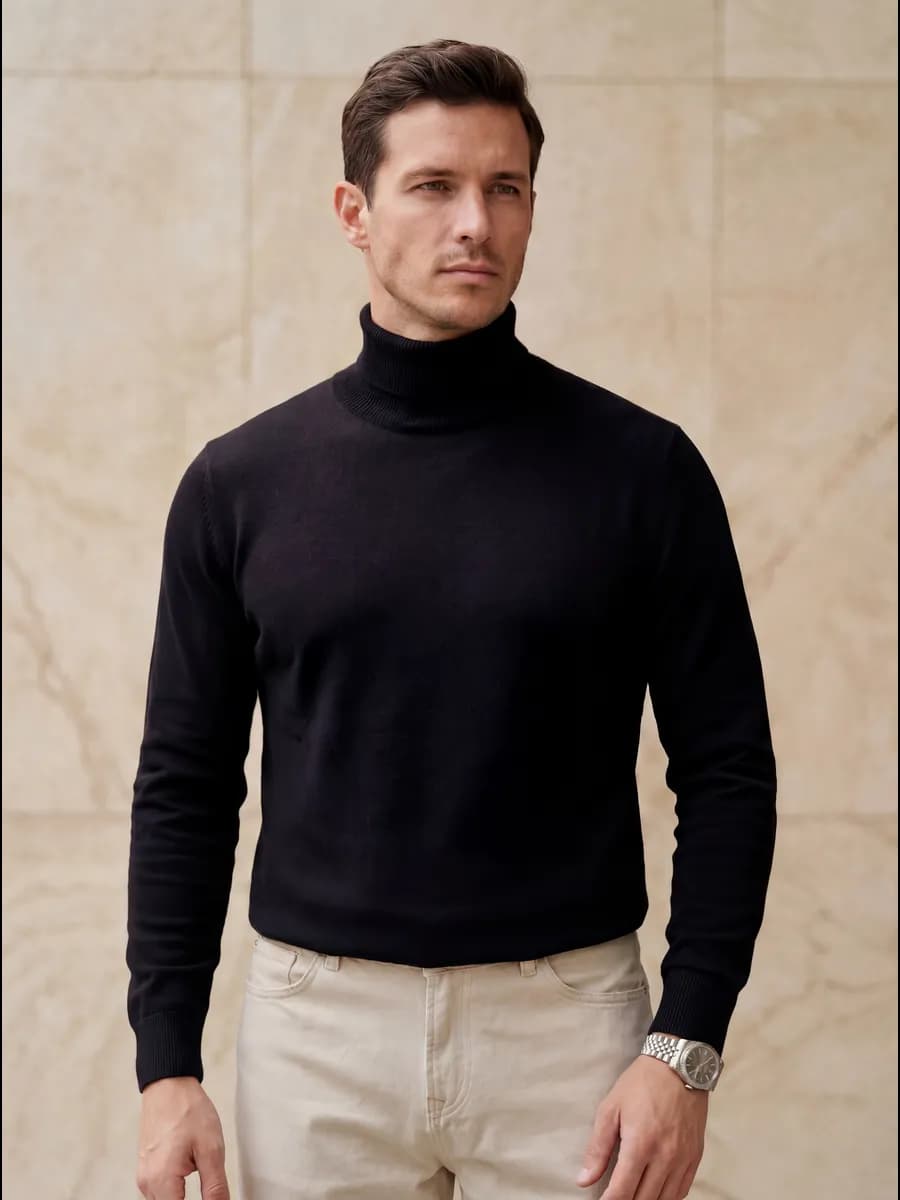 Водолазка с горлом теплая шерсть