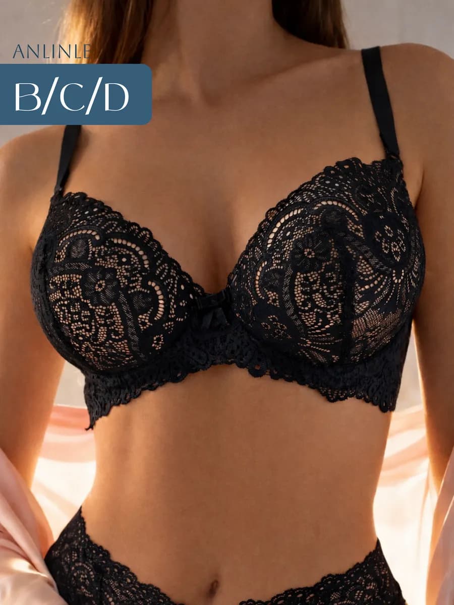 Бюстгальтер пушап кружевной