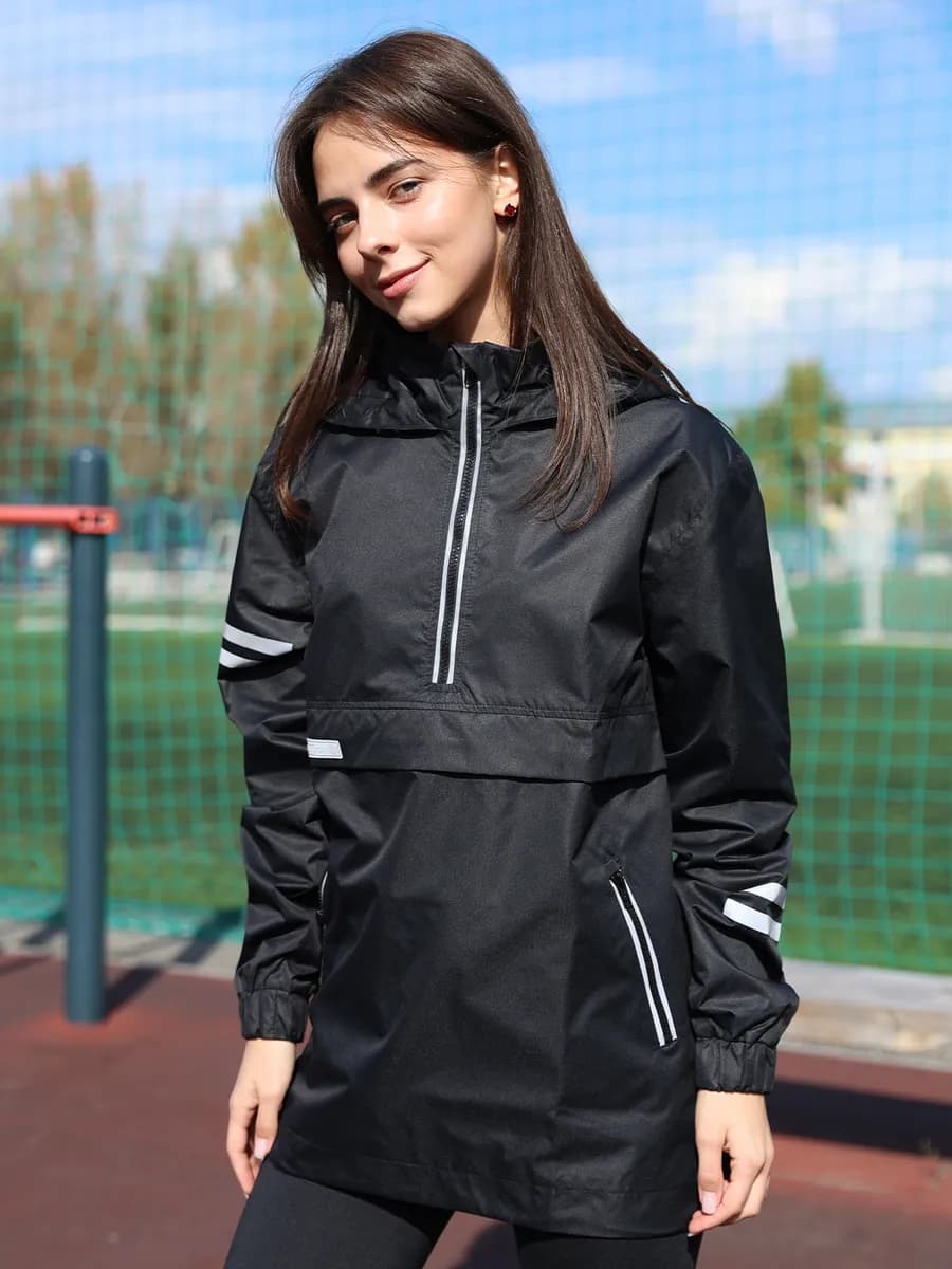 Анорак ветровка со светоотражающими для бега