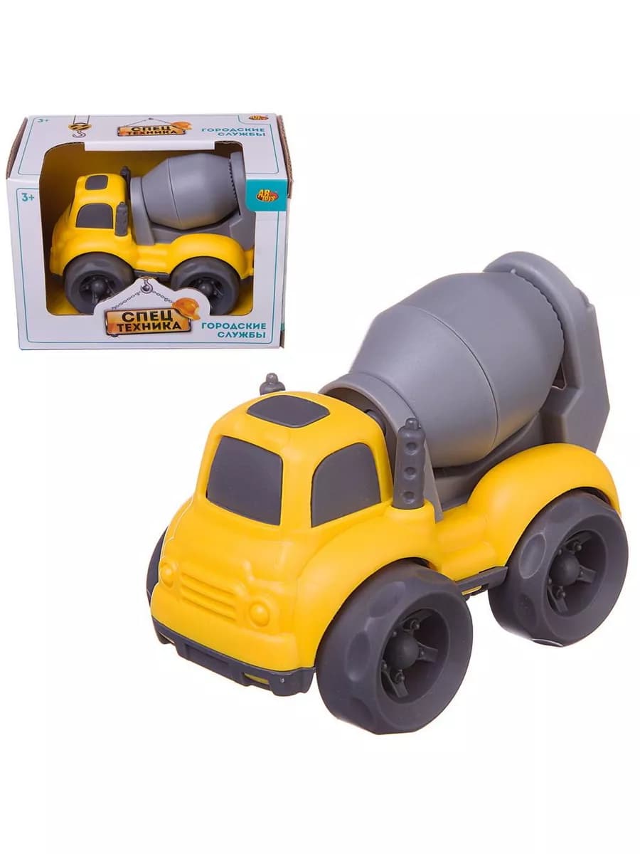 Машинка Спецтехника Бетономешалка фрикционная 10х7х8см