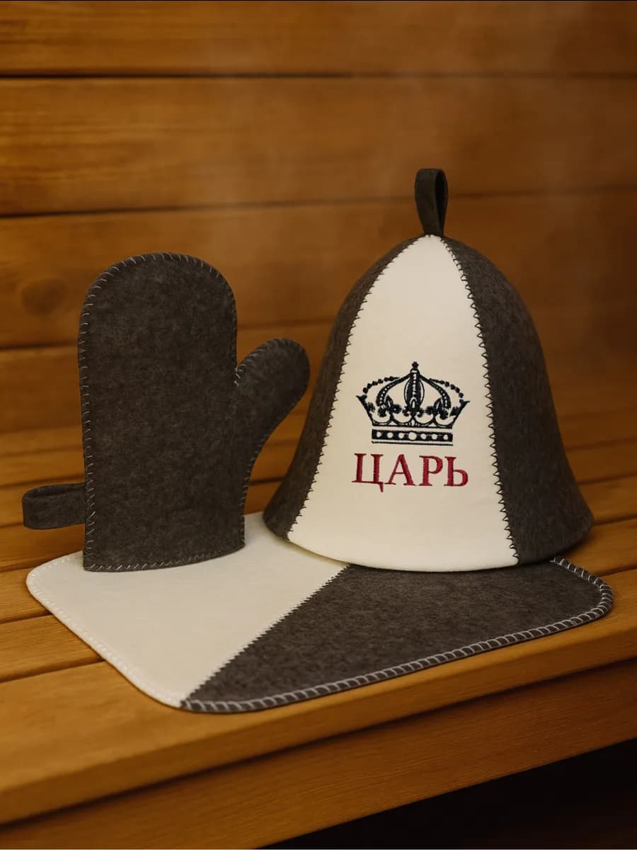 Шапка для Бани Набор Для Бани Царь