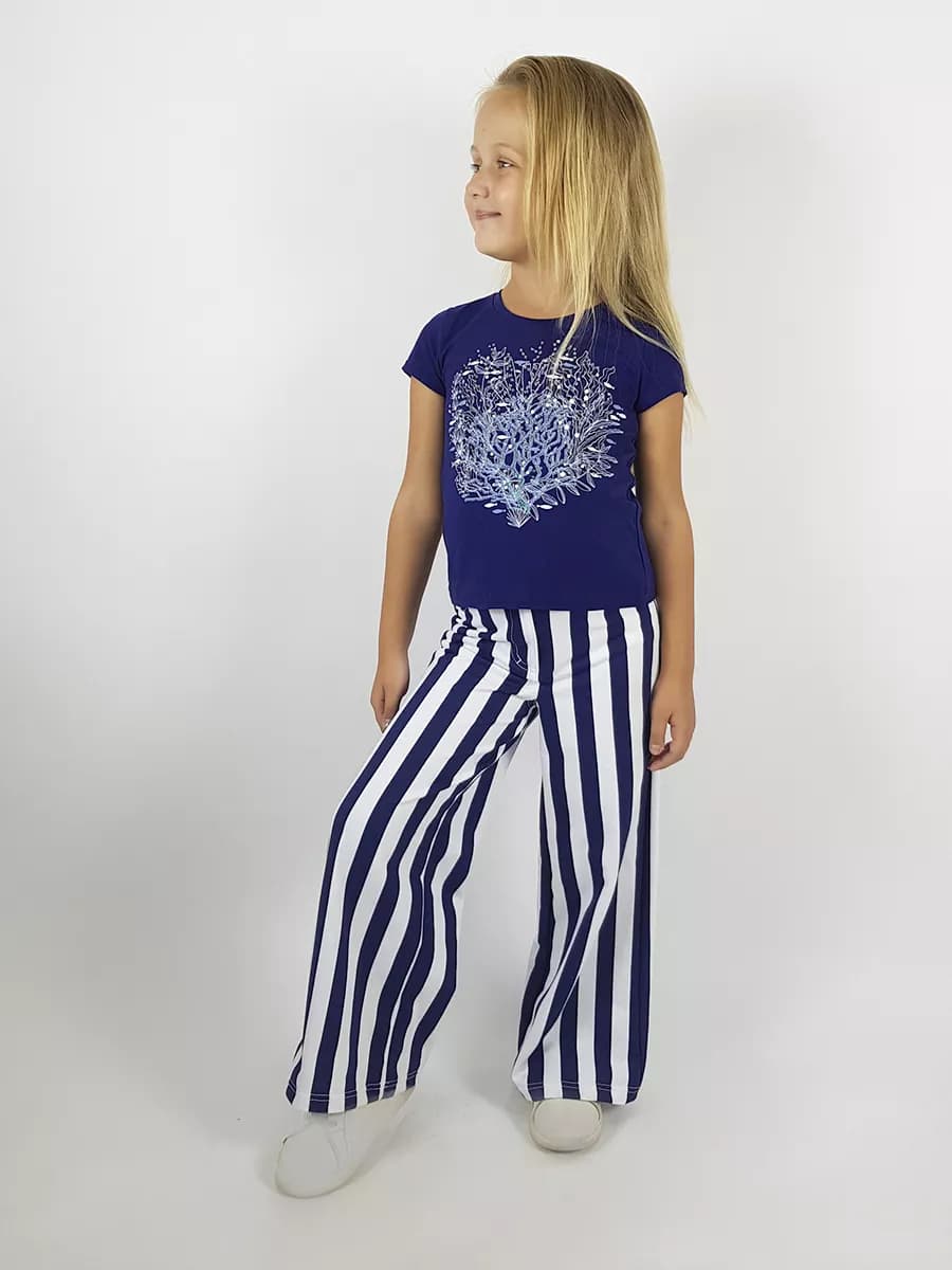 Брюки детские широкие в садик и школу - фото 1