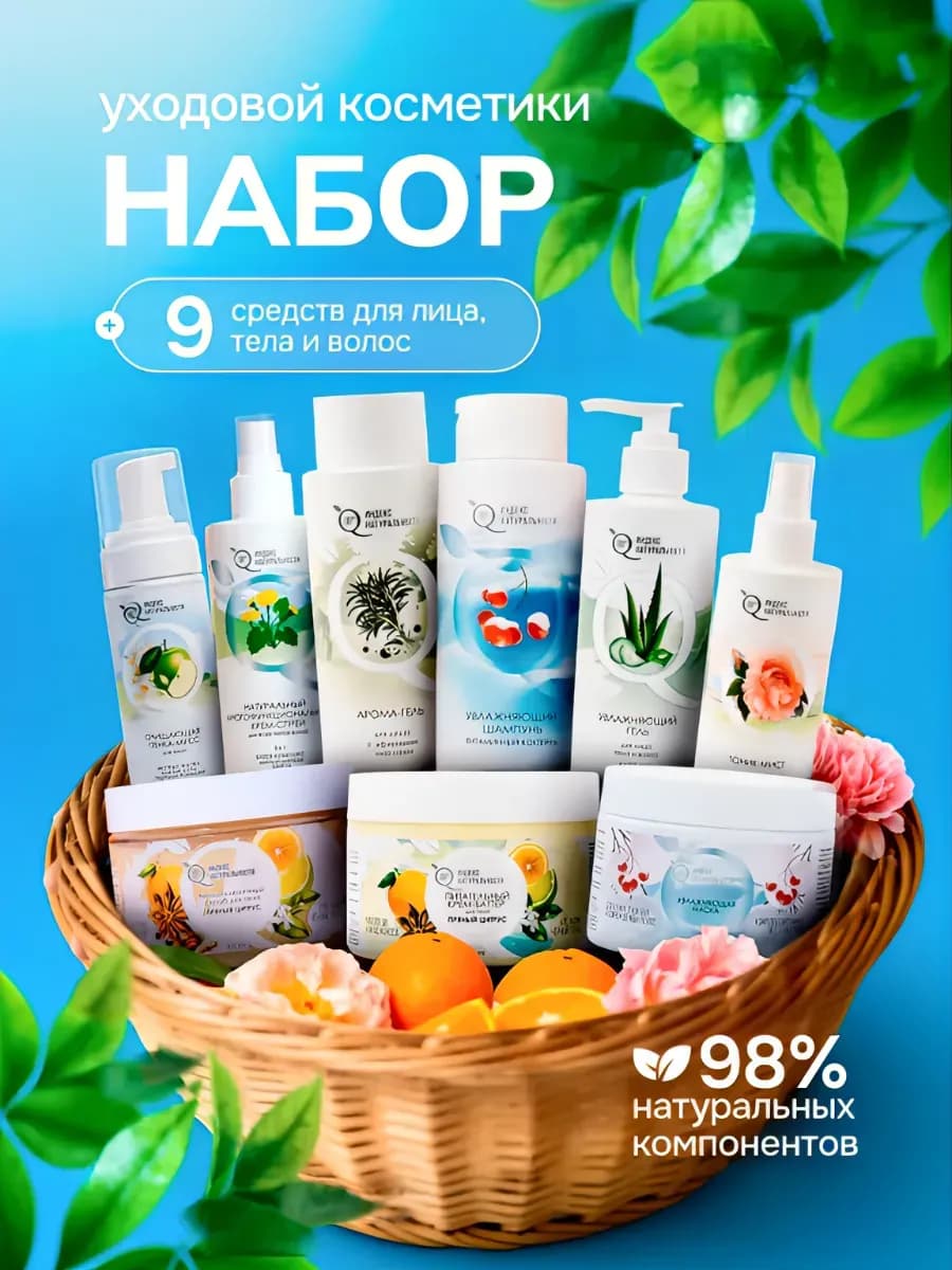 Подарочный набор для волос и тела для женщин