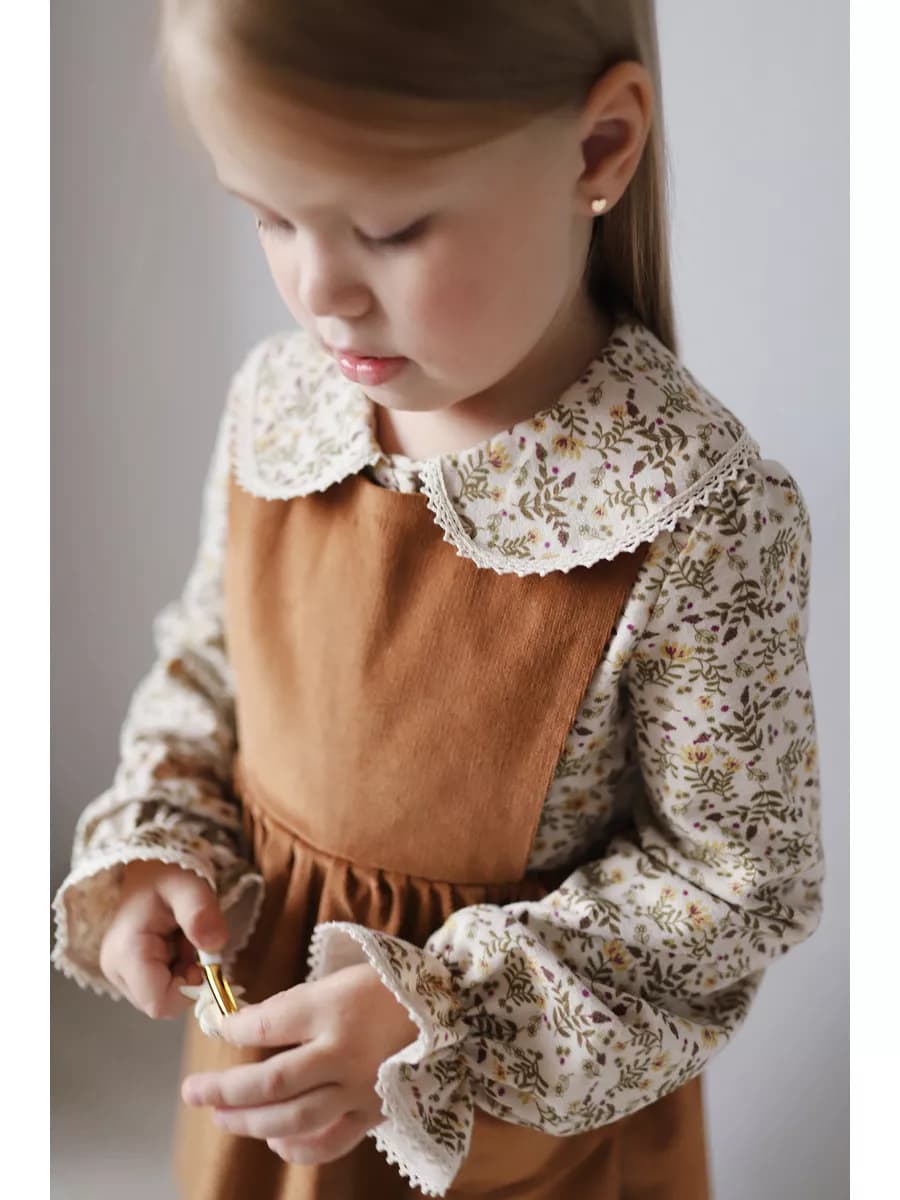 Блузка для девочки теплая