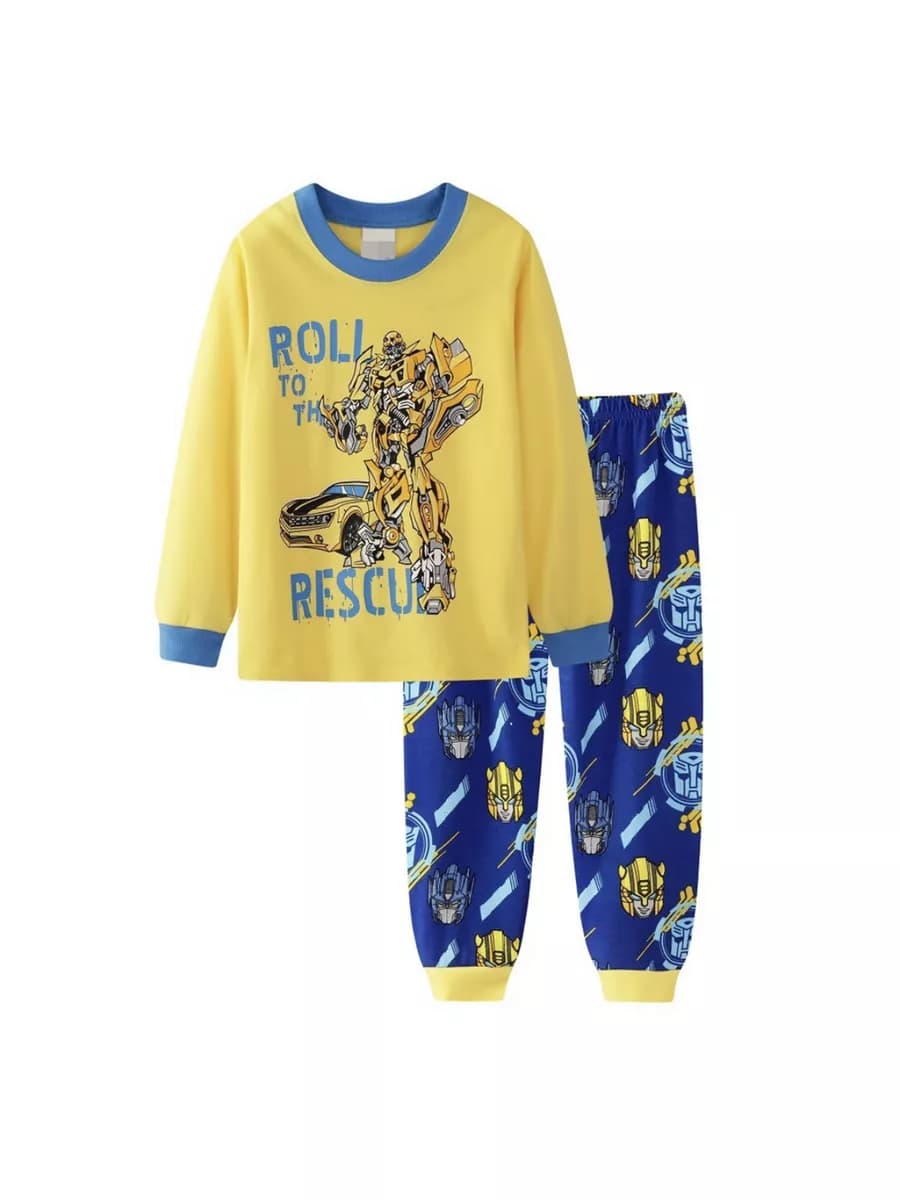 Пижама или домашний костюм со штанами трансформер Бамблби - фото 1