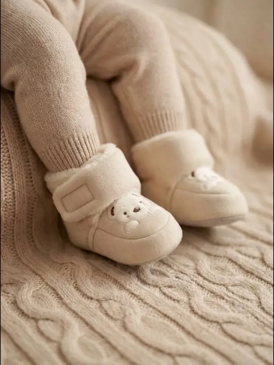 Пинетки зимние для новорожденных