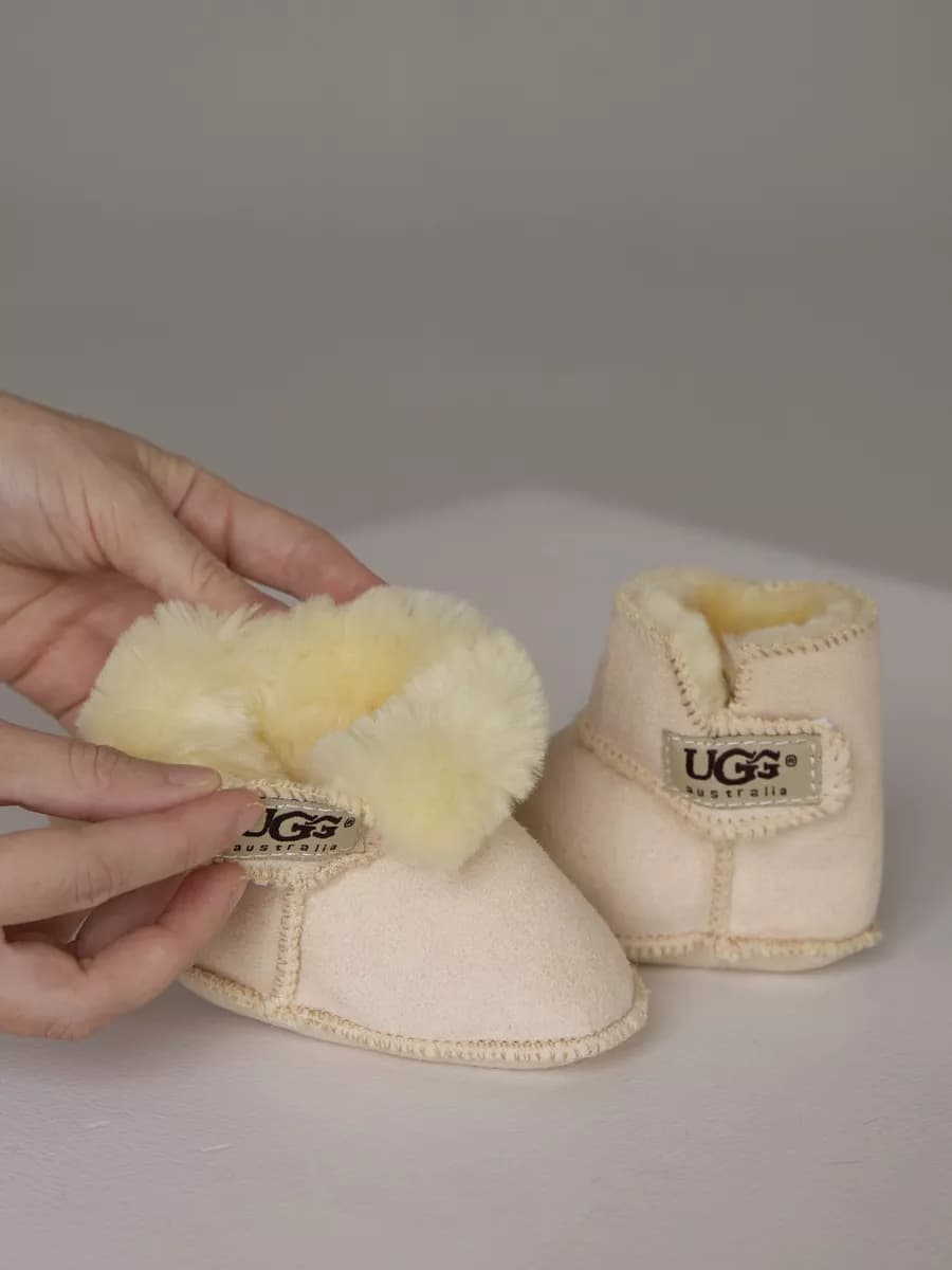 Пинетки для новорожденных утепленные угги демисезонные