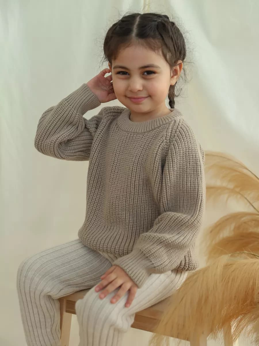 Кофта джемпер крупной вязки