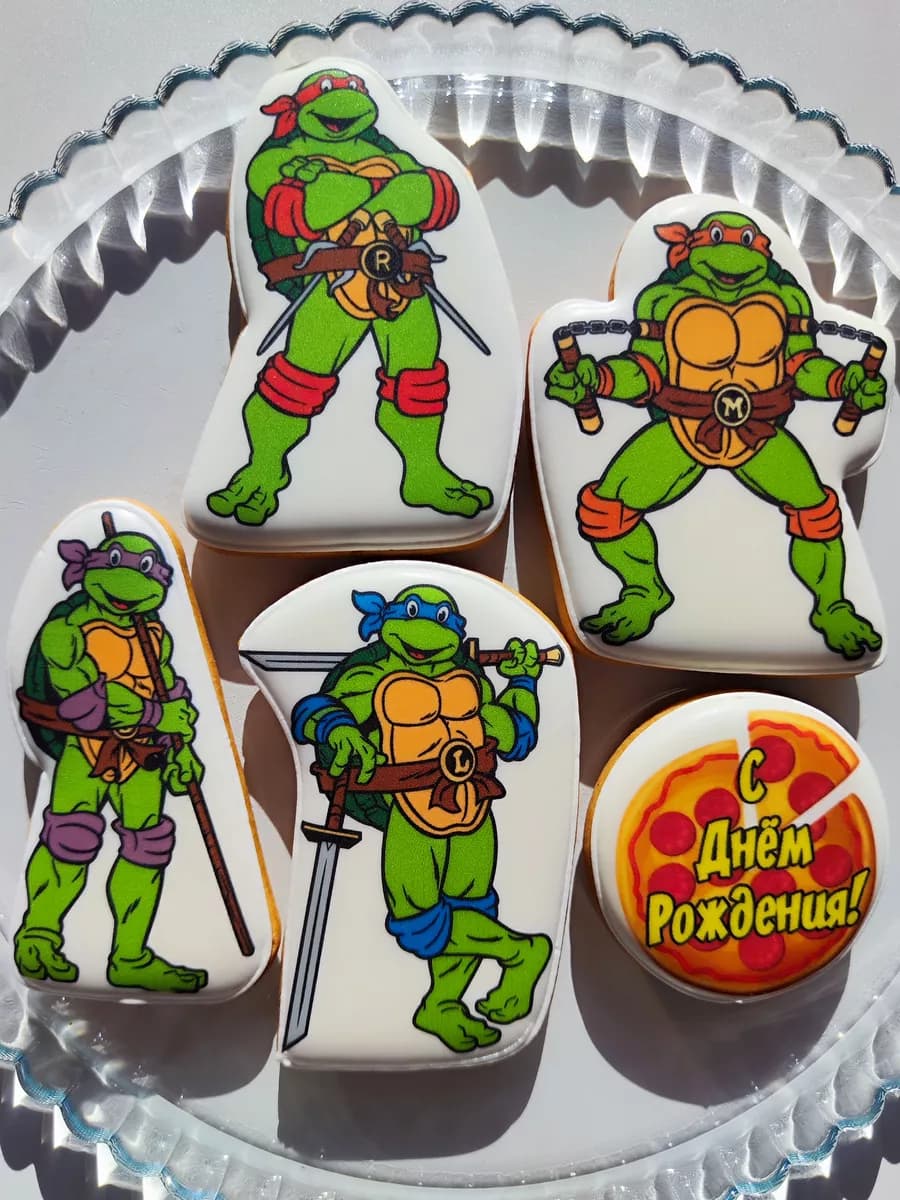 Имбирные пряники Черепашки Ниндзя