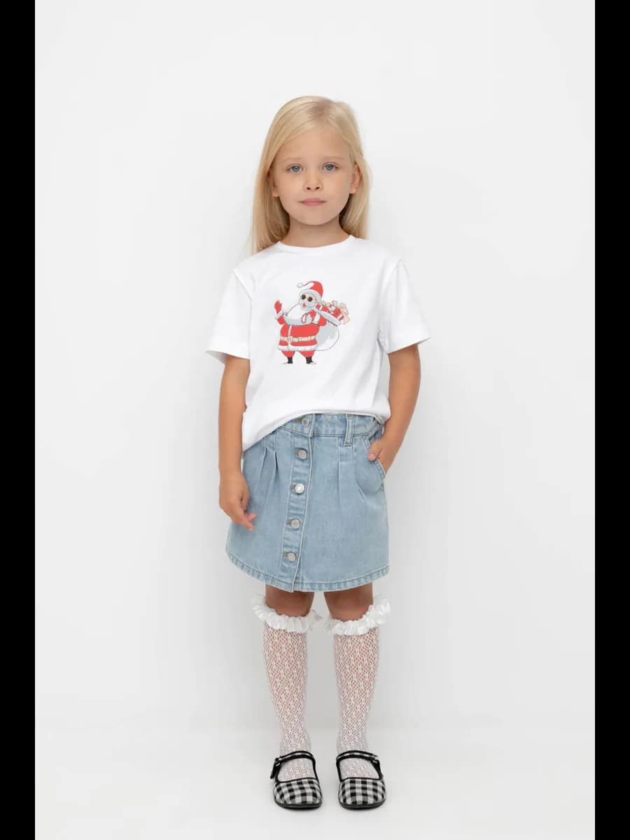 Трикотажная новогодняя футболка