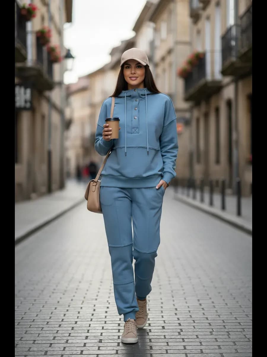 Спортивный костюм оверсайз без начеса