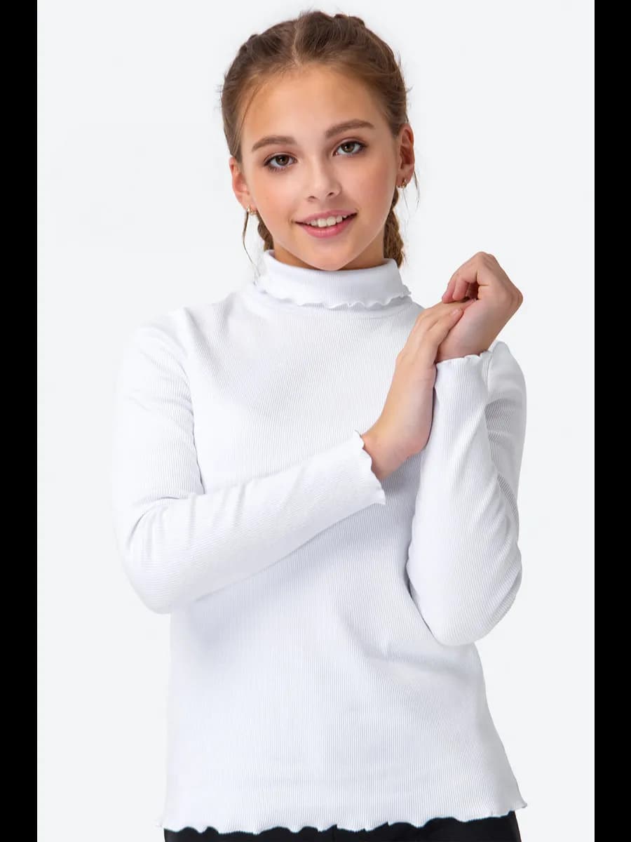 Водолазка детская в рубчик школьная