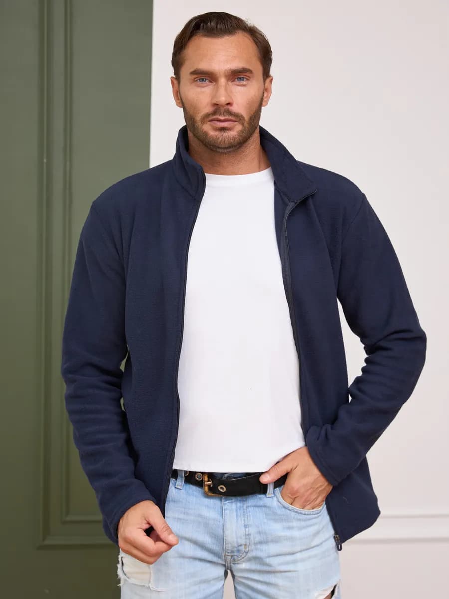 Толстовка на молнии флисовая