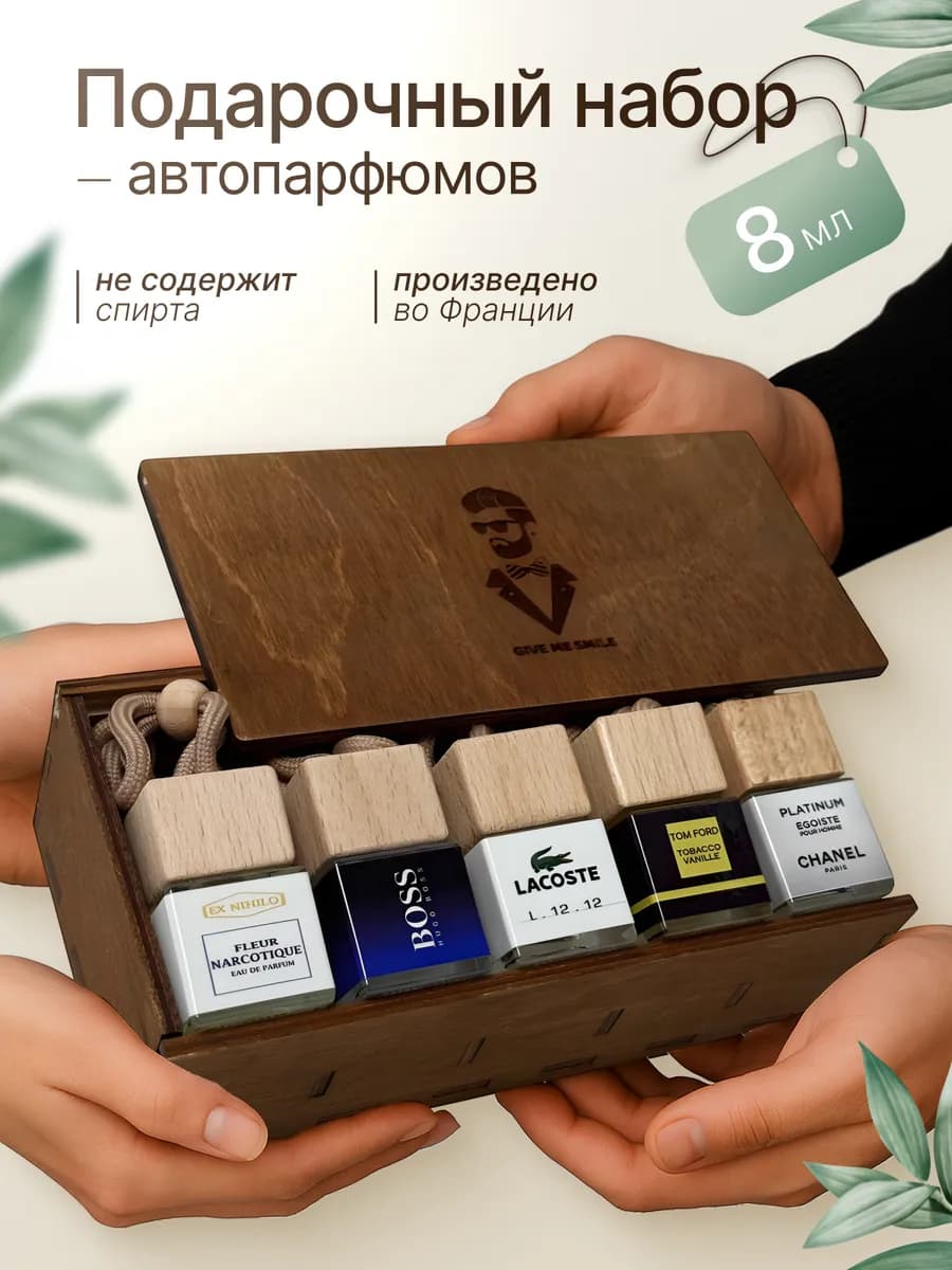 Ароматизатор в машину мужской Автопарфюм подарочный набор